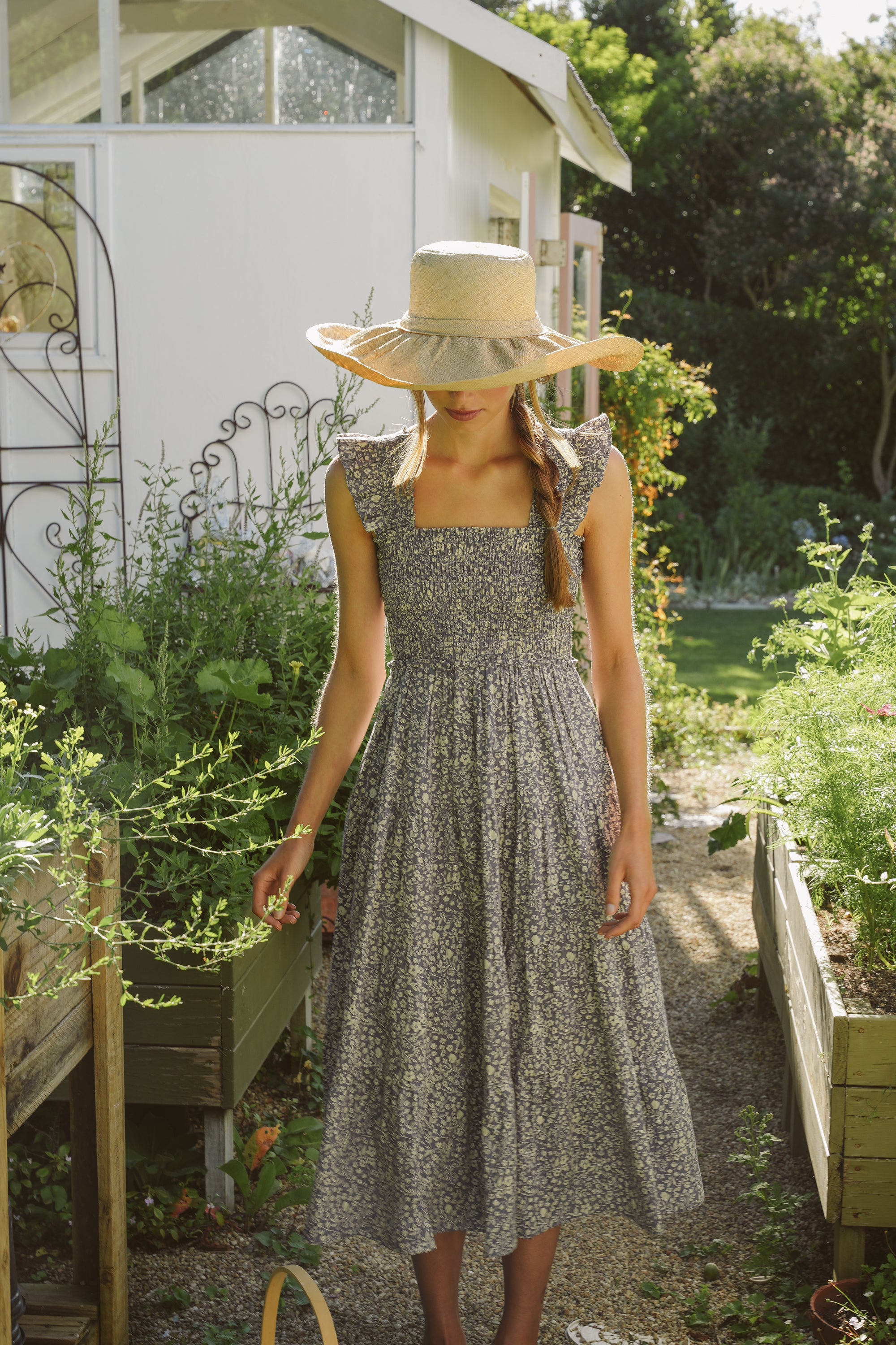 Maribel Dress in Bleu Calme