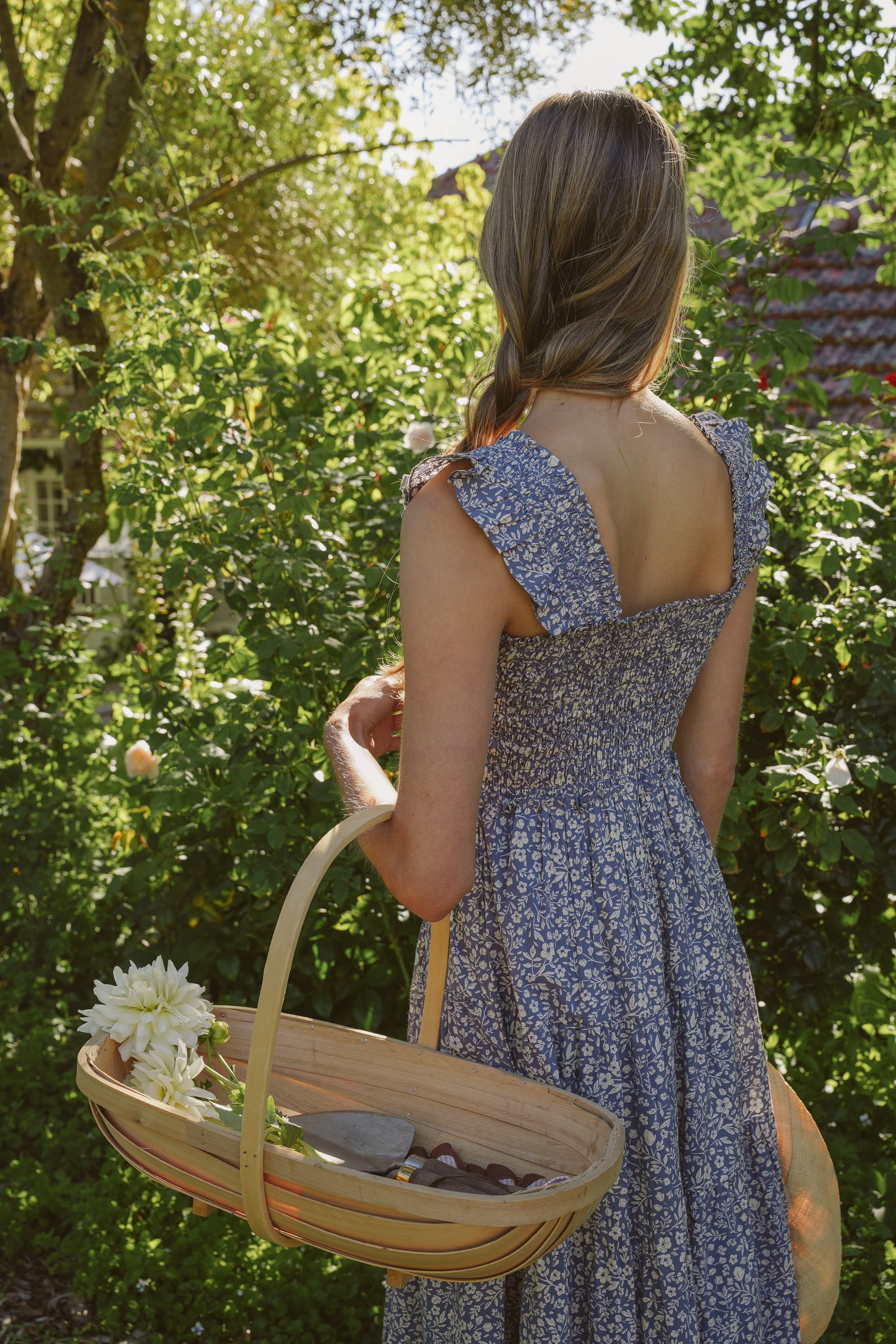 Maribel Dress in Bleu Calme