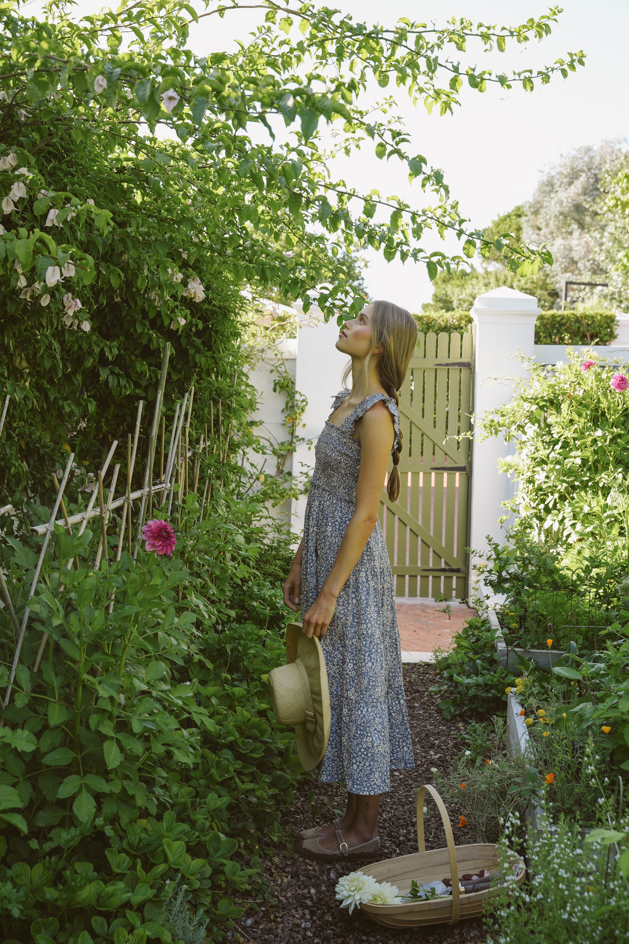 Maribel Dress in Bleu Calme