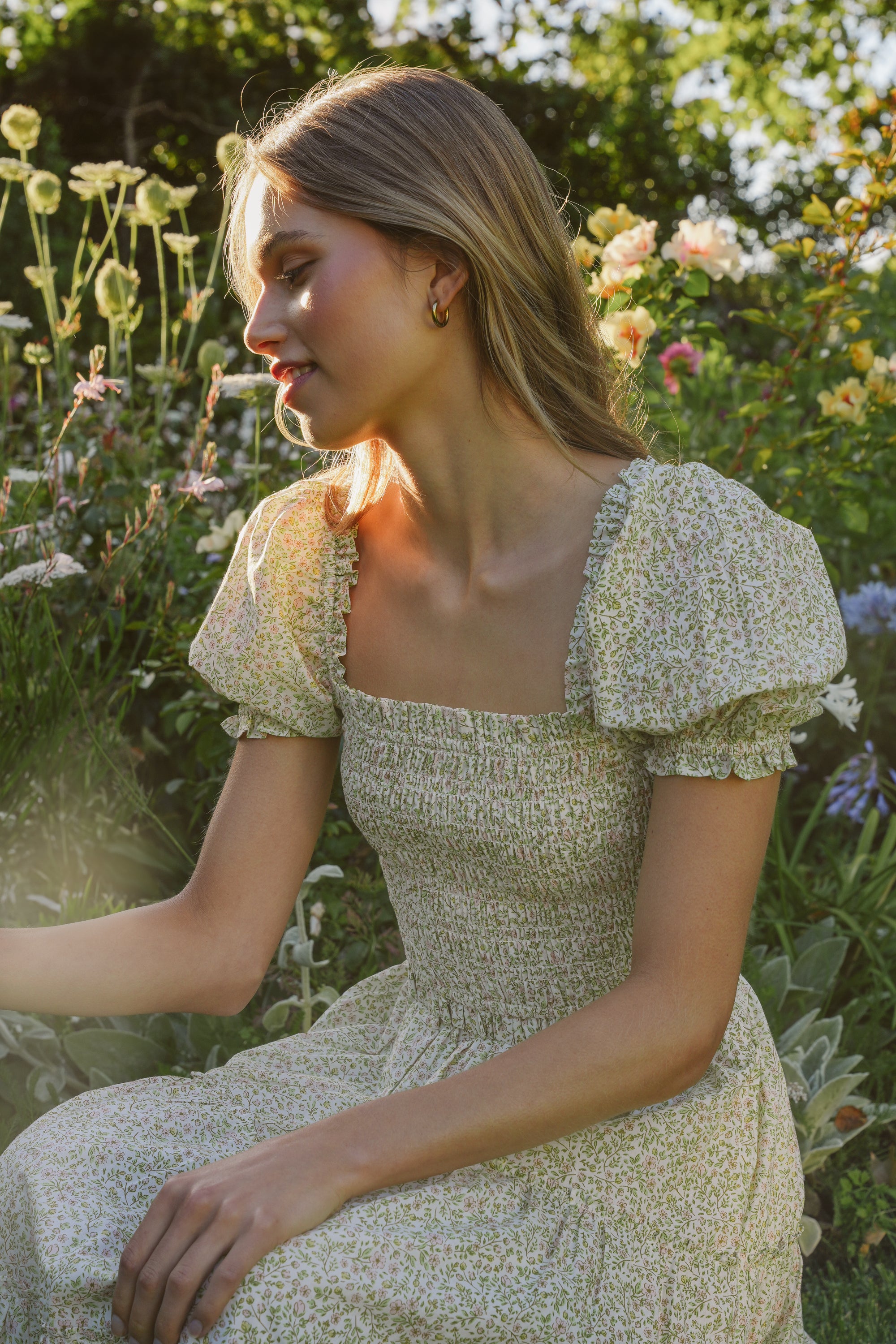 Elowen Dress in Fleur Tendre